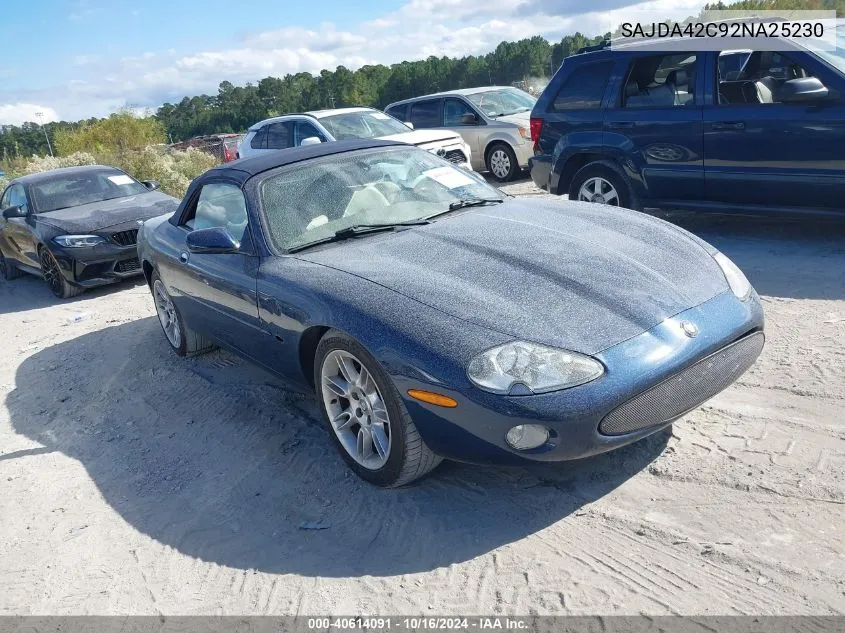 2002 Jaguar Xk8 VIN: SAJDA42C92NA25230 Lot: 40614091