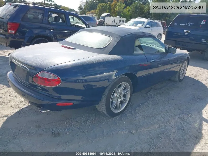 SAJDA42C92NA25230 2002 Jaguar Xk8