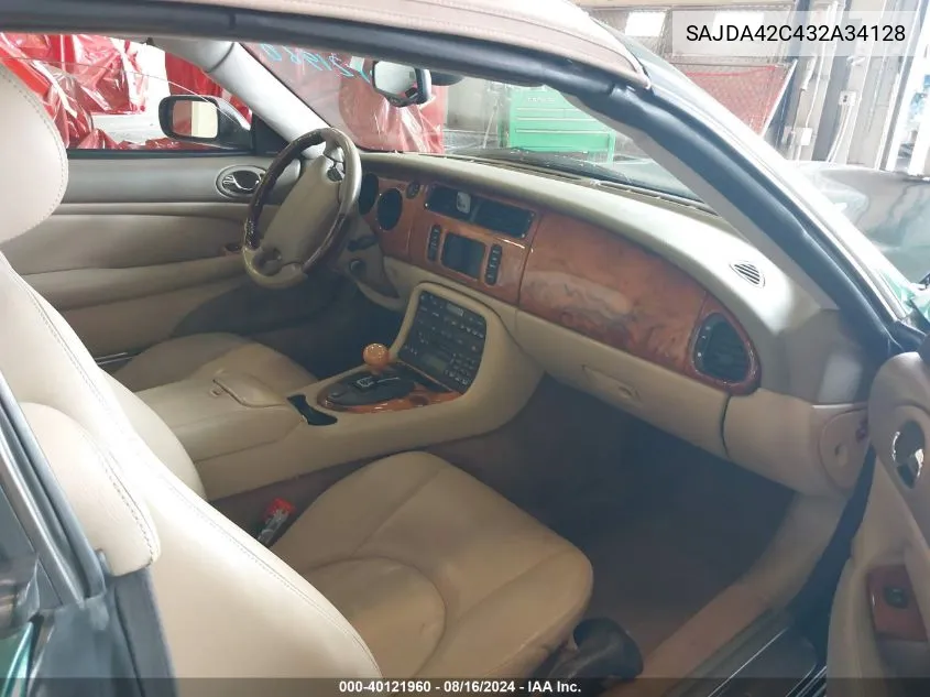 2003 Jaguar Xk8 VIN: SAJDA42C432A34128 Lot: 40121960