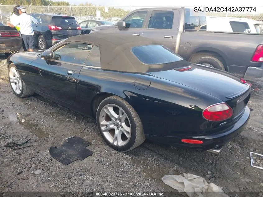 2004 Jaguar Xk8 Base (A6) VIN: SAJDA42C442A37774 Lot: 40823776