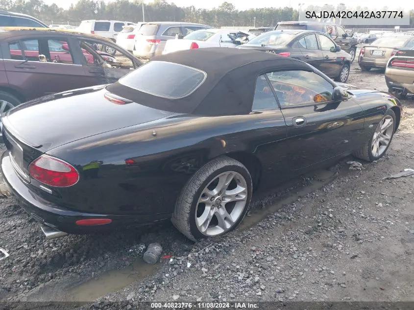 2004 Jaguar Xk8 Base (A6) VIN: SAJDA42C442A37774 Lot: 40823776