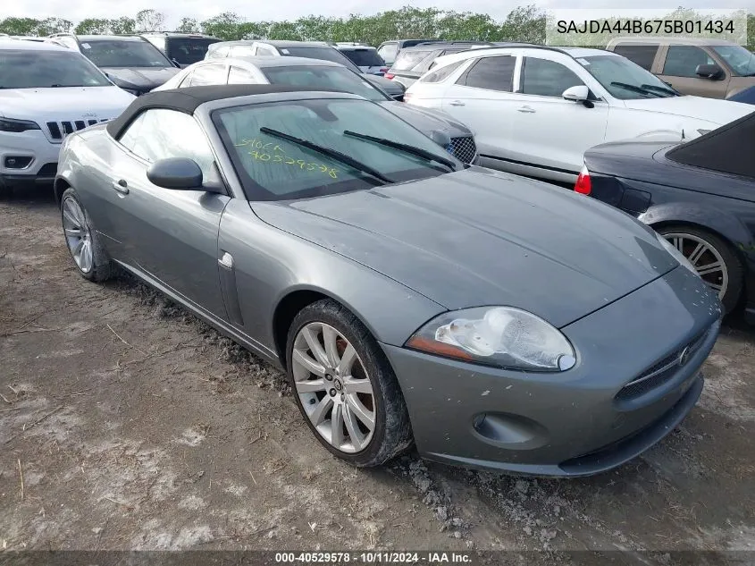 2007 Jaguar Xk VIN: SAJDA44B675B01434 Lot: 40529578