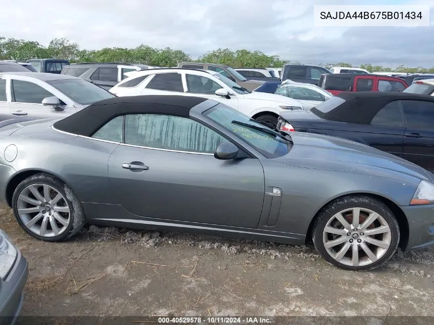 2007 Jaguar Xk VIN: SAJDA44B675B01434 Lot: 40529578