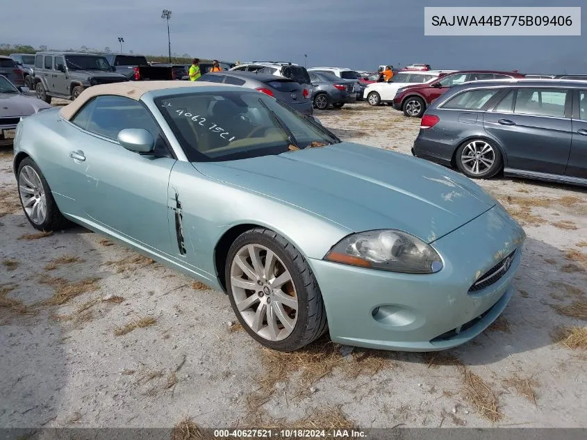 2007 Jaguar Xk VIN: SAJWA44B775B09406 Lot: 40627521