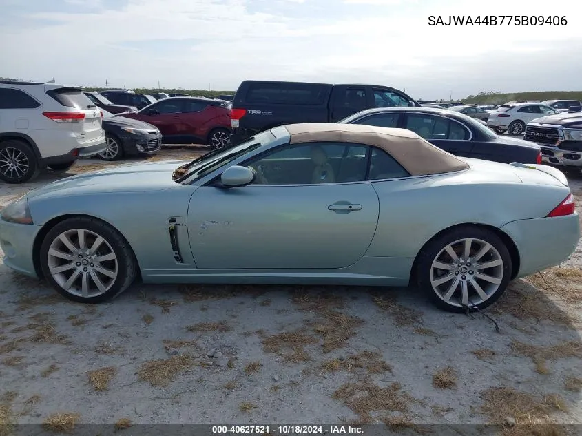 2007 Jaguar Xk VIN: SAJWA44B775B09406 Lot: 40627521