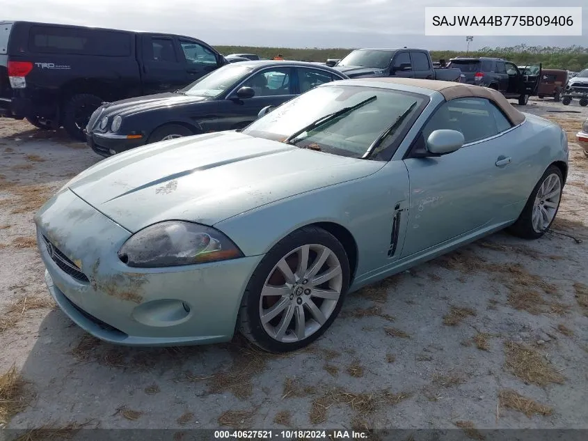 2007 Jaguar Xk VIN: SAJWA44B775B09406 Lot: 40627521