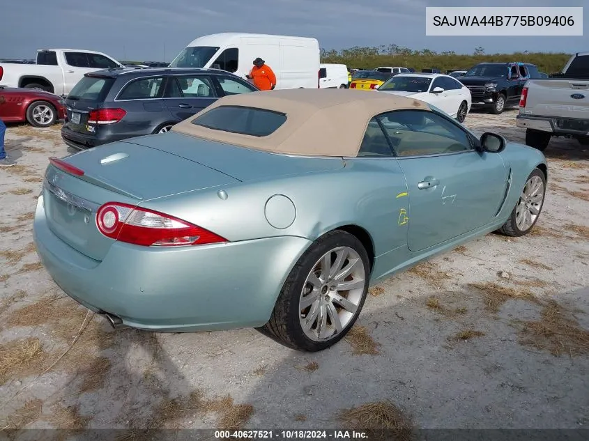 2007 Jaguar Xk VIN: SAJWA44B775B09406 Lot: 40627521