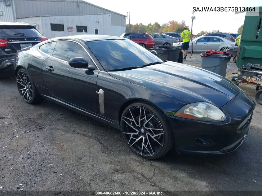 2007 Jaguar Xk VIN: SAJWA43B675B13464 Lot: 40682600