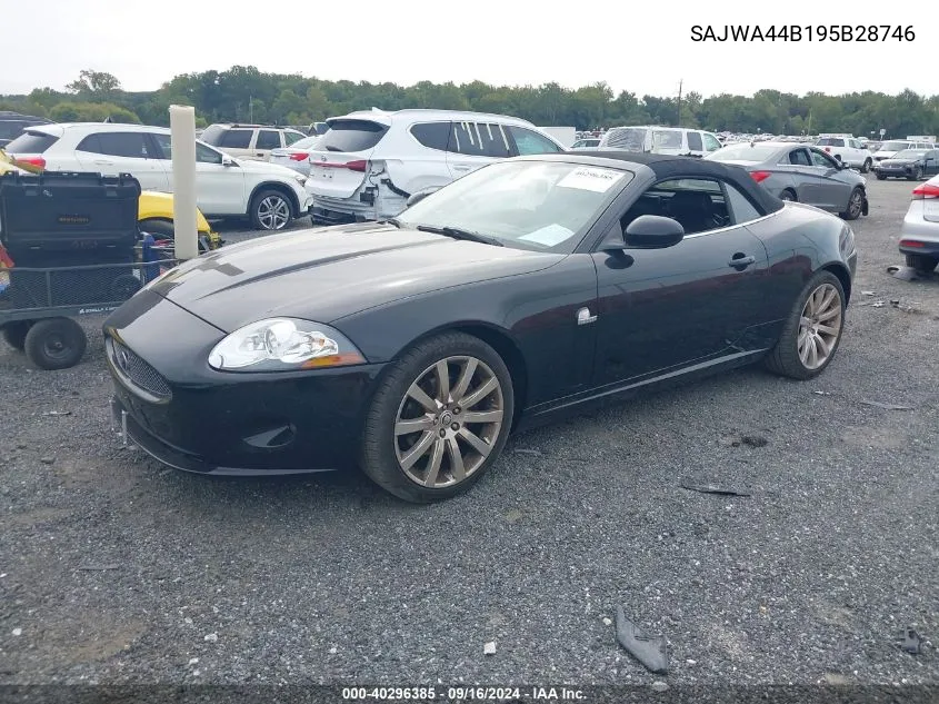 2009 Jaguar Xk VIN: SAJWA44B195B28746 Lot: 40296385