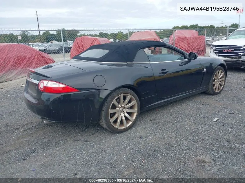 2009 Jaguar Xk VIN: SAJWA44B195B28746 Lot: 40296385