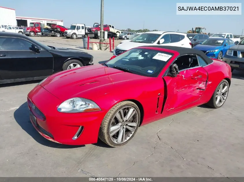 SAJWA4EC0AMB37021 2010 Jaguar Xk Xkr