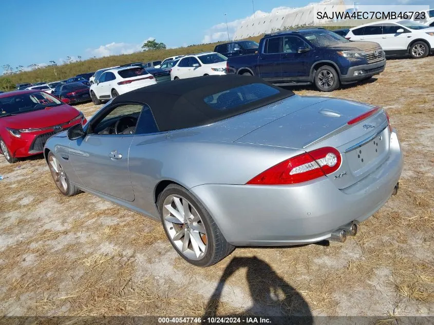 SAJWA4EC7CMB46723 2012 Jaguar Xk Xkr