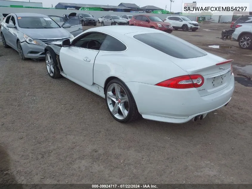 2014 Jaguar Xk Xkr VIN: SAJWA4FCXEMB54297 Lot: 39924717