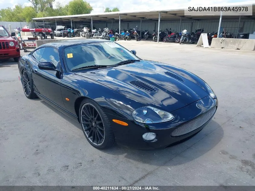 2006 Jaguar Xkr VIN: SAJDA41B863A45978 Lot: 40211634