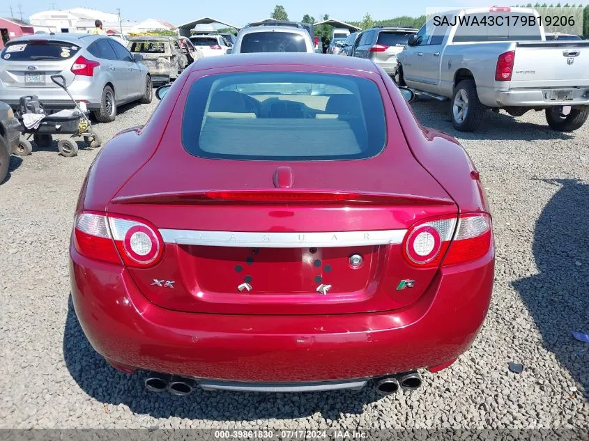 2007 Jaguar Xkr VIN: SAJWA43C179B19206 Lot: 39861830