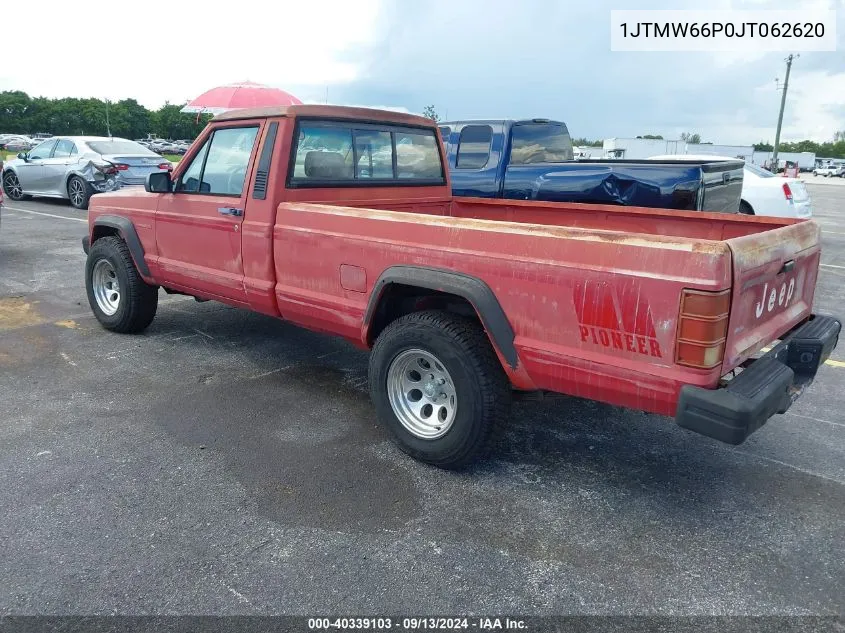 1988 Jeep Comanche Pioneer VIN: 1JTMW66P0JT062620 Lot: 40339103