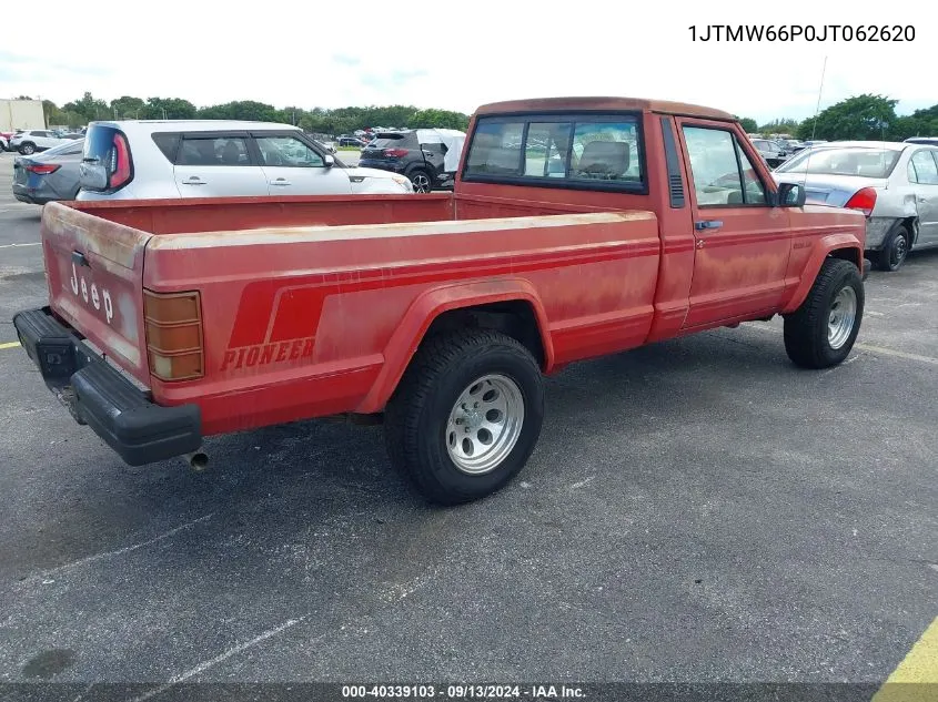 1988 Jeep Comanche Pioneer VIN: 1JTMW66P0JT062620 Lot: 40339103