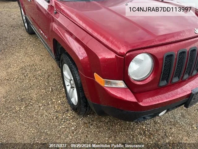 1C4NJRAB7DD113997 2013 Jeep Patriot North