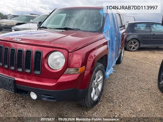 1C4NJRAB7DD113997 2013 Jeep Patriot North