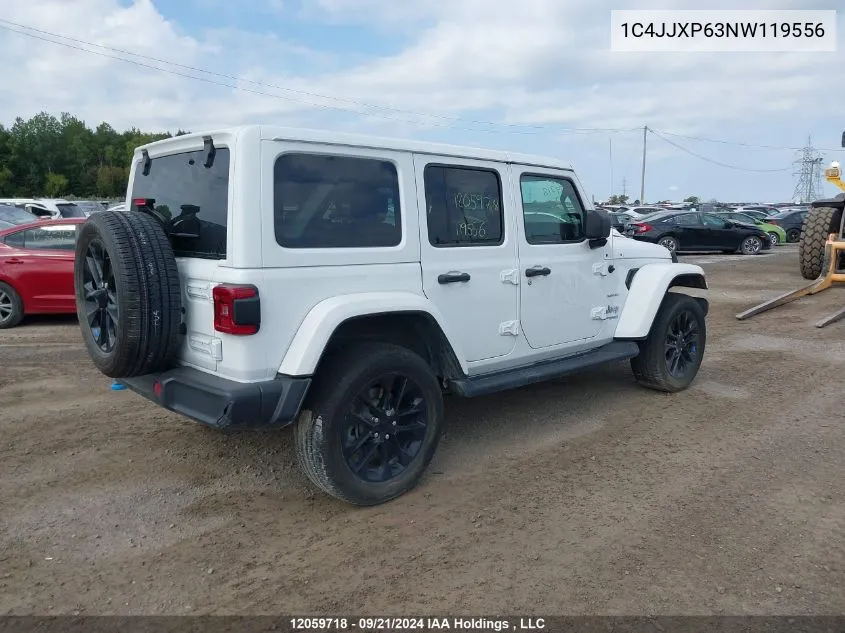 2022 Jeep Tj VIN: 1C4JJXP63NW119556 Lot: 12059718