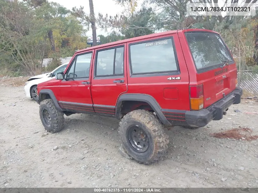 1988 Jeep Cherokee Chief VIN: 1JCML7834JT102321 Lot: 40762375