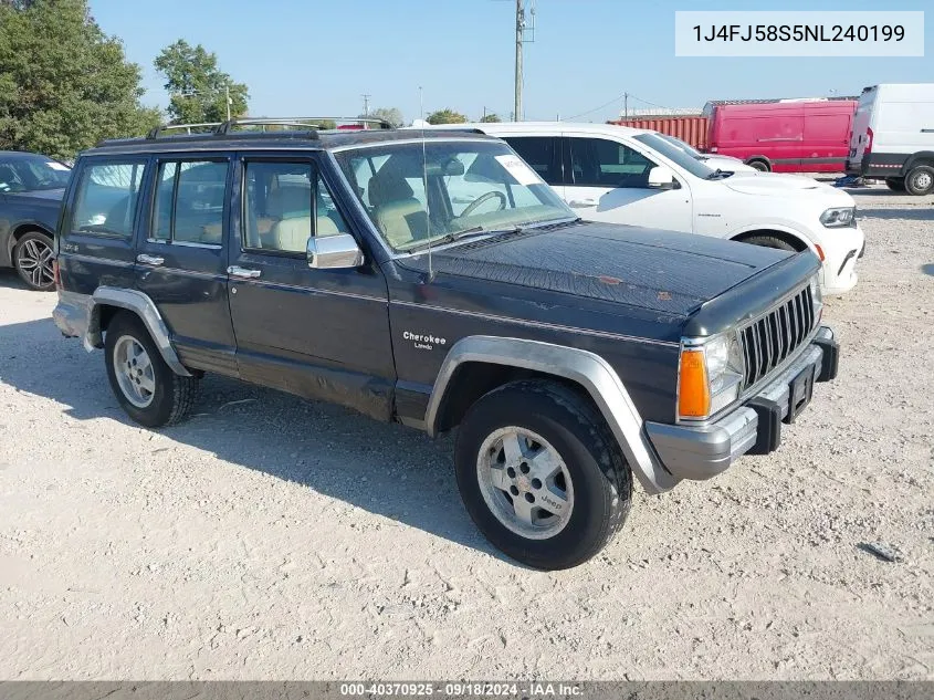 1J4FJ58S5NL240199 1992 Jeep Cherokee Laredo