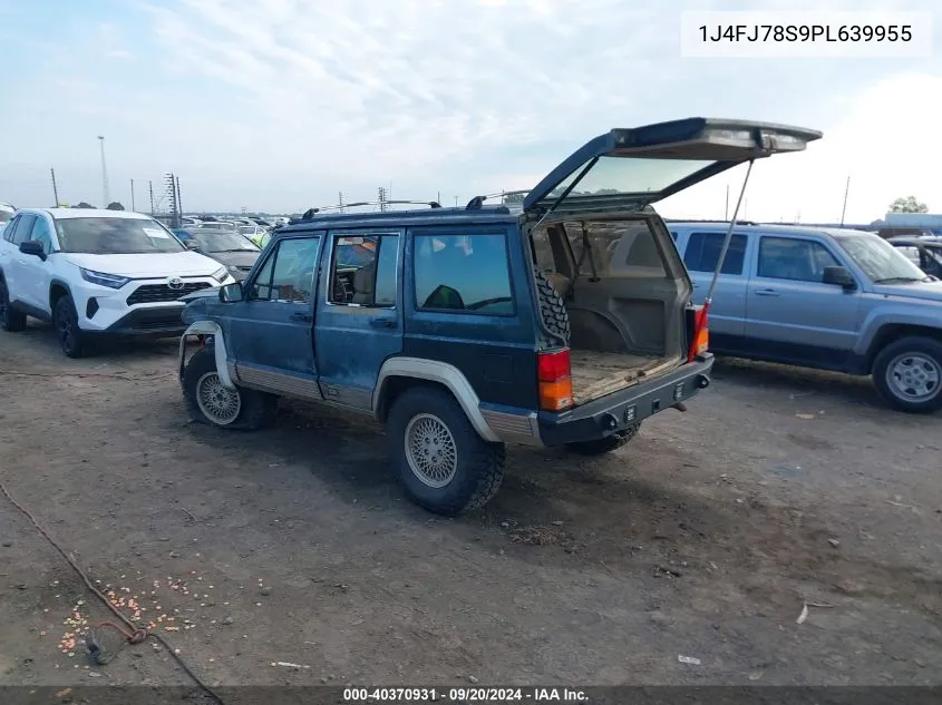 1993 Jeep Cherokee Country VIN: 1J4FJ78S9PL639955 Lot: 40370931