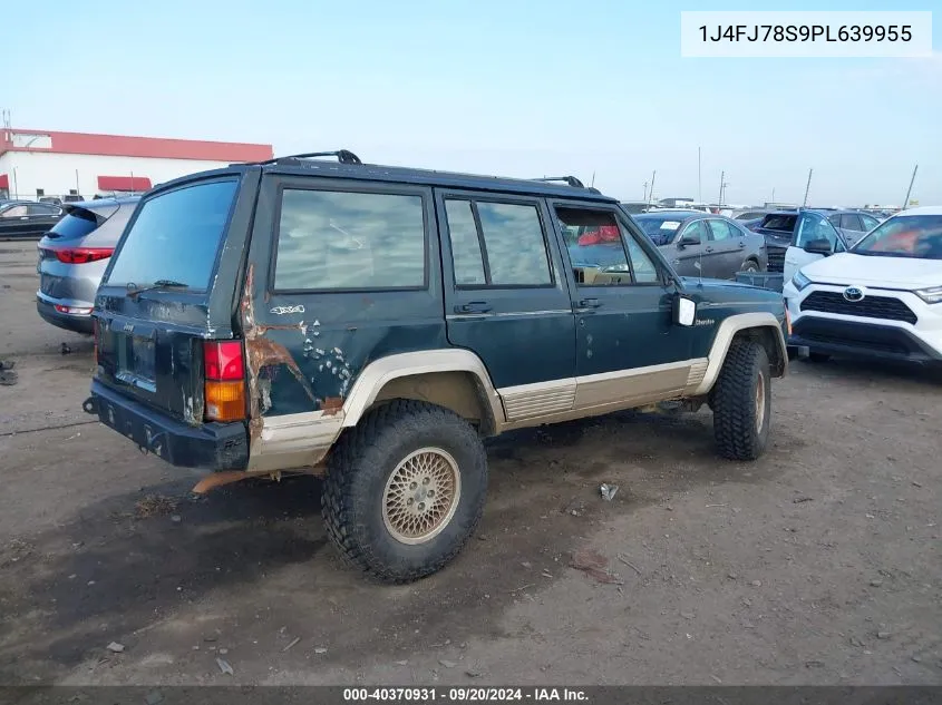 1993 Jeep Cherokee Country VIN: 1J4FJ78S9PL639955 Lot: 40370931