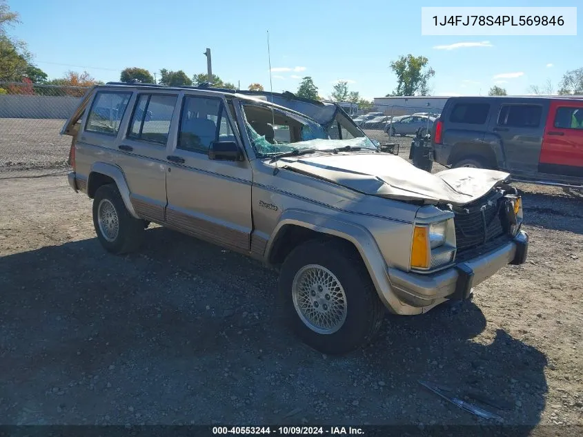 1993 Jeep Cherokee Country VIN: 1J4FJ78S4PL569846 Lot: 40553244