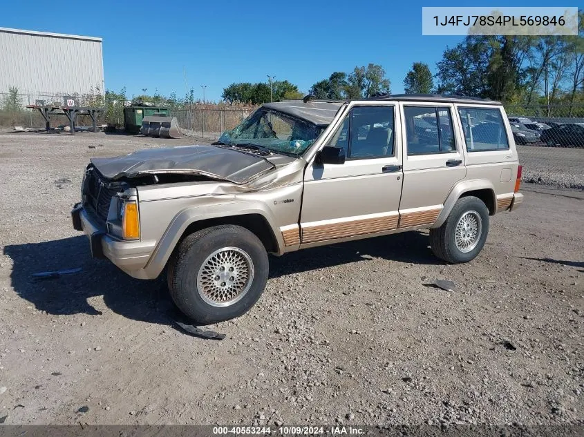 1993 Jeep Cherokee Country VIN: 1J4FJ78S4PL569846 Lot: 40553244