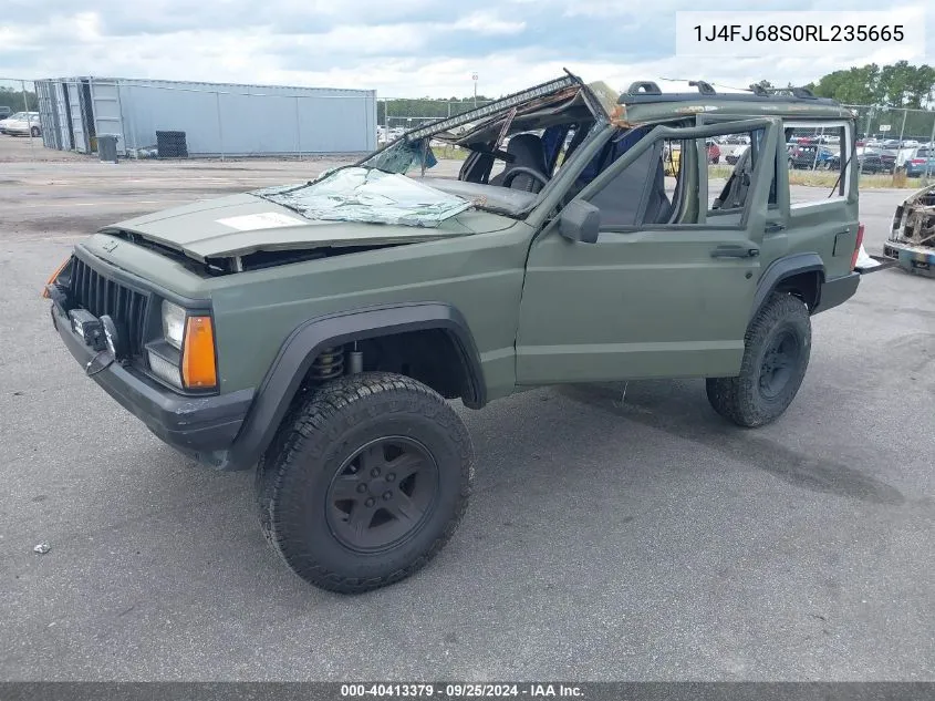 1994 Jeep Cherokee Sport VIN: 1J4FJ68S0RL235665 Lot: 40413379