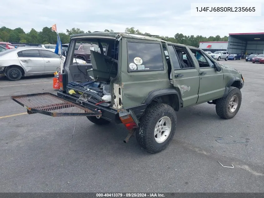 1994 Jeep Cherokee Sport VIN: 1J4FJ68S0RL235665 Lot: 40413379