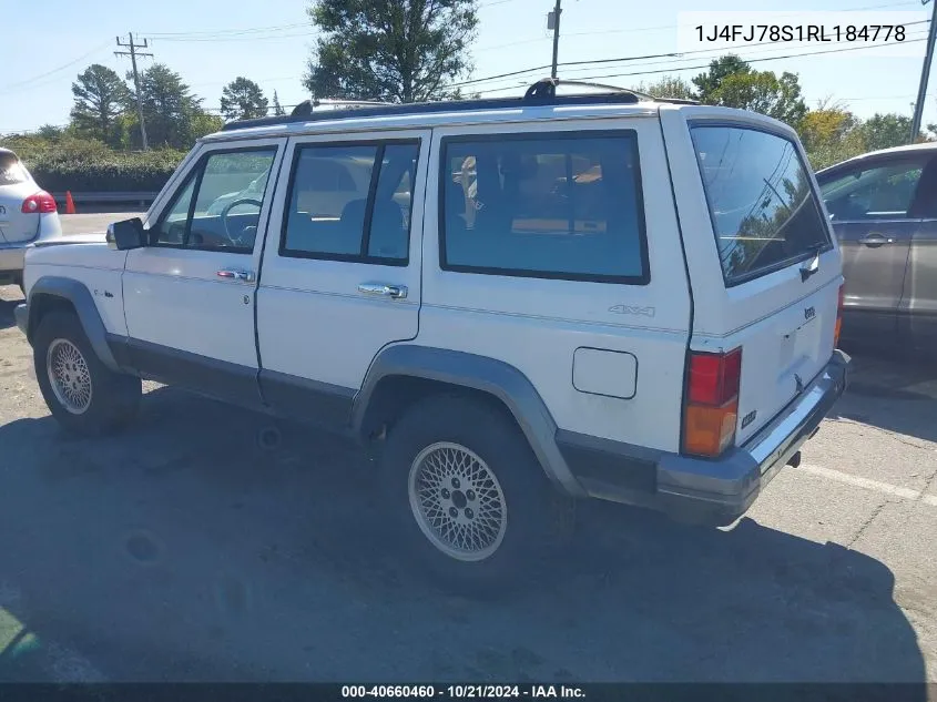 1994 Jeep Cherokee Country VIN: 1J4FJ78S1RL184778 Lot: 40660460