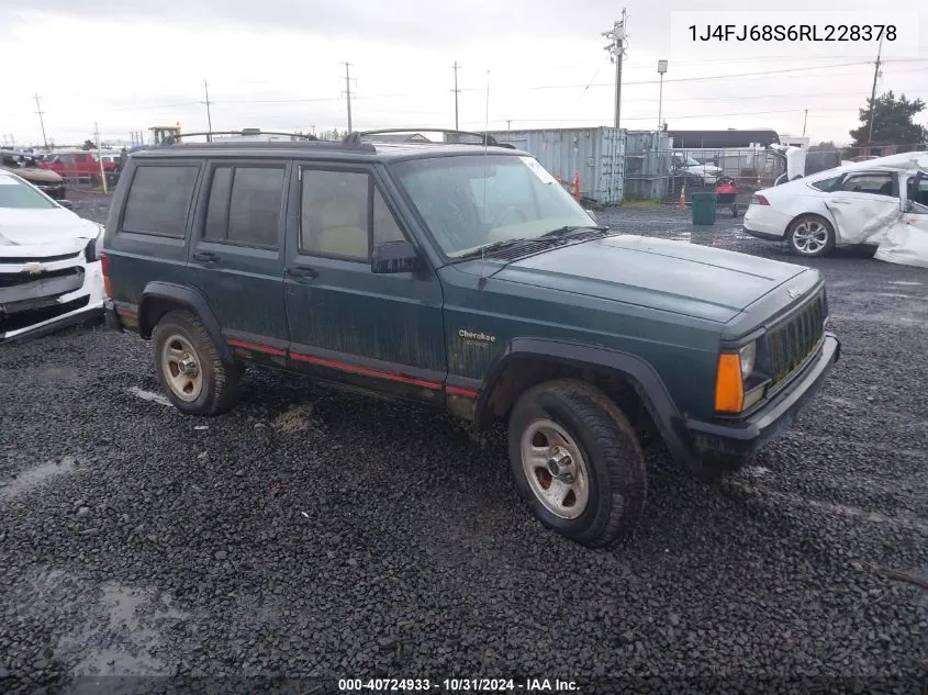 1994 Jeep Cherokee Sport VIN: 1J4FJ68S6RL228378 Lot: 40724933