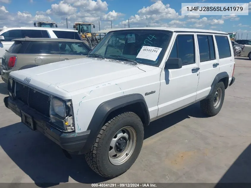 1995 Jeep Cherokee Se VIN: 1J4FJ28S6SL641979 Lot: 40341291