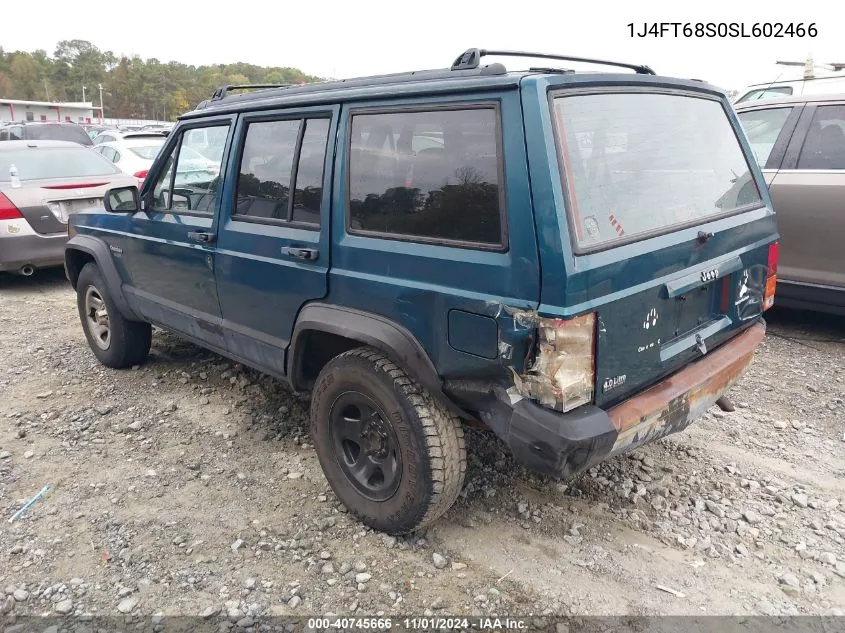 1995 Jeep Cherokee Sport VIN: 1J4FT68S0SL602466 Lot: 40745666