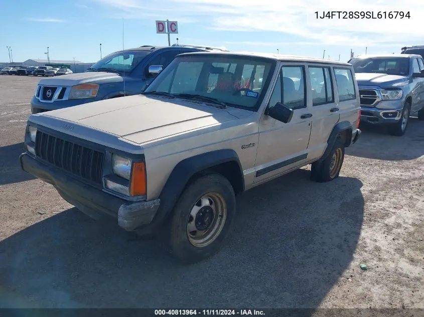 1995 Jeep Cherokee Se VIN: 1J4FT28S9SL616794 Lot: 40813964