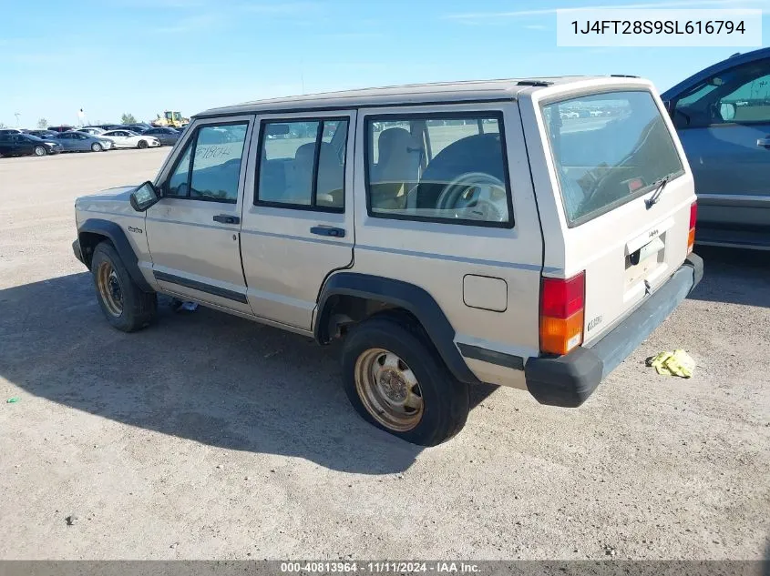 1995 Jeep Cherokee Se VIN: 1J4FT28S9SL616794 Lot: 40813964