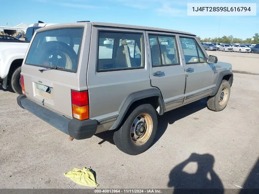 1995 Jeep Cherokee Se VIN: 1J4FT28S9SL616794 Lot: 40813964