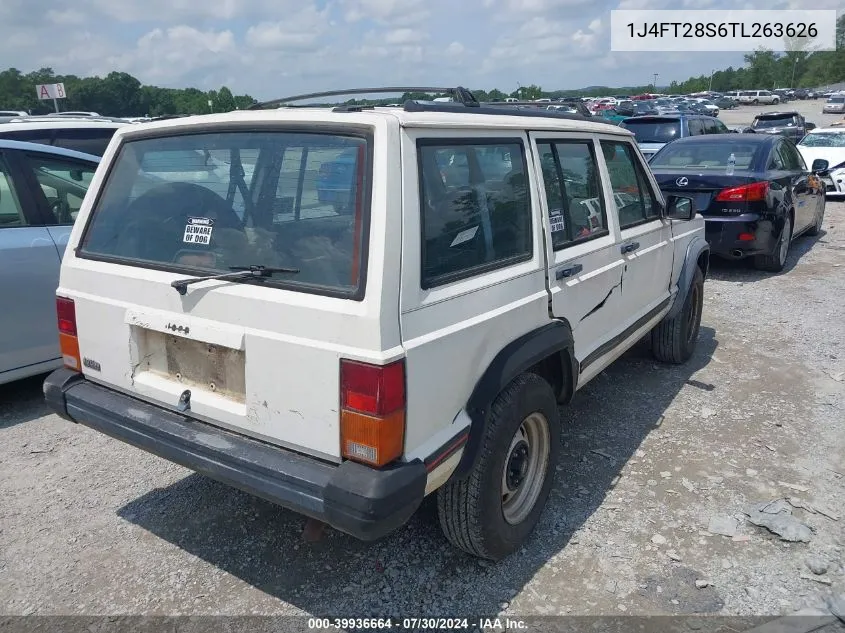 1996 Jeep Cherokee Se VIN: 1J4FT28S6TL263626 Lot: 39936664