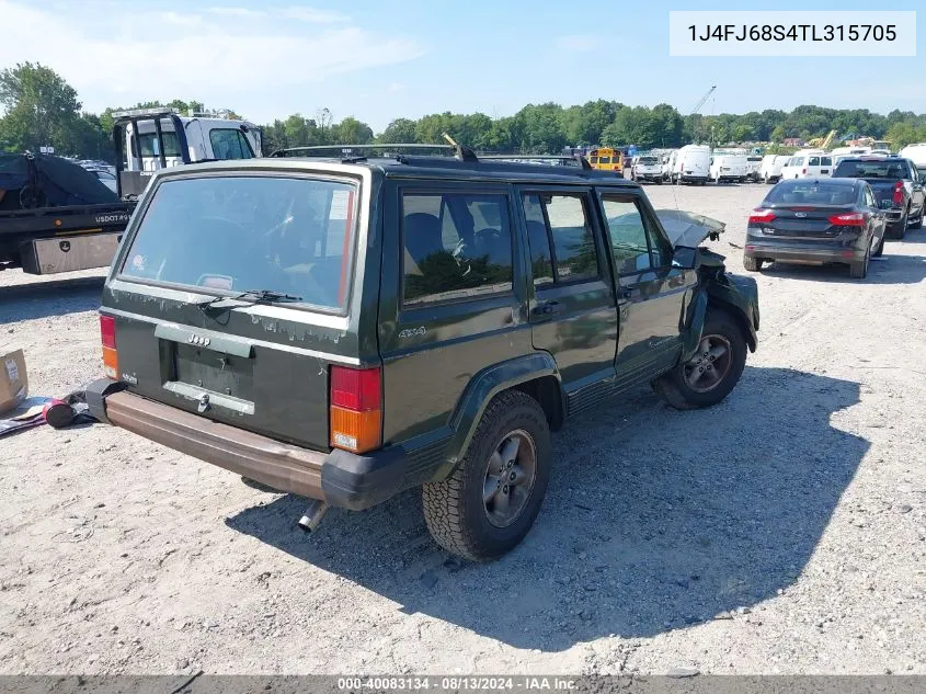 1J4FJ68S4TL315705 1996 Jeep Cherokee Sport/Classic