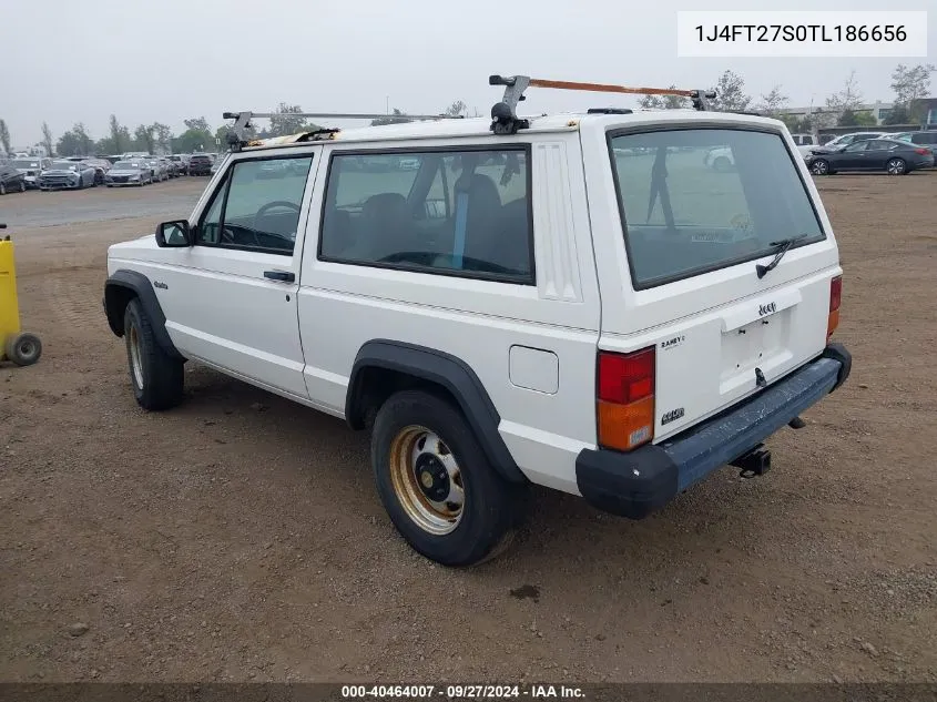 1996 Jeep Cherokee Se VIN: 1J4FT27S0TL186656 Lot: 40464007