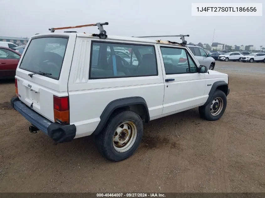 1996 Jeep Cherokee Se VIN: 1J4FT27S0TL186656 Lot: 40464007