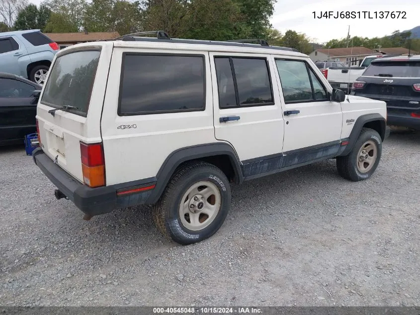 1996 Jeep Cherokee Sport/Classic VIN: 1J4FJ68S1TL137672 Lot: 40545048