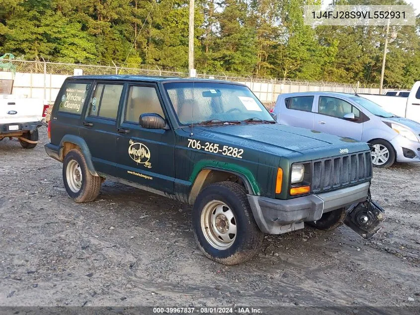 1997 Jeep Cherokee Se VIN: 1J4FJ28S9VL552931 Lot: 39967837