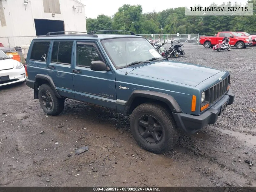 1997 Jeep Cherokee Sport VIN: 1J4FJ68S5VL537415 Lot: 40288517