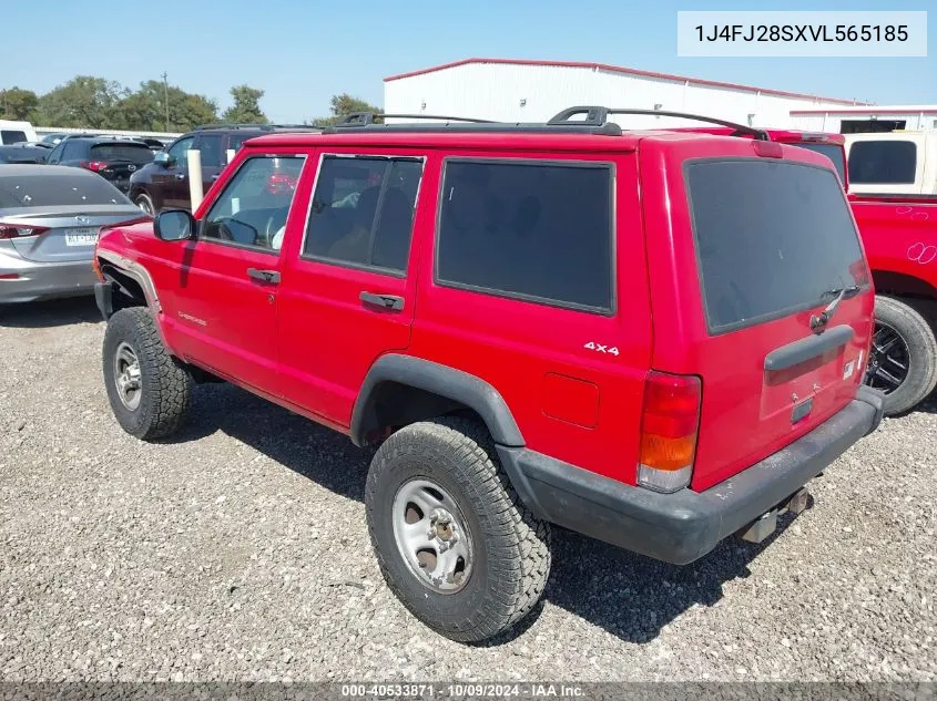 1997 Jeep Cherokee Se VIN: 1J4FJ28SXVL565185 Lot: 40533871