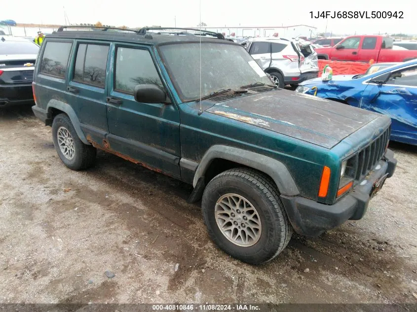 1997 Jeep Cherokee Sport VIN: 1J4FJ68S8VL500942 Lot: 40810846