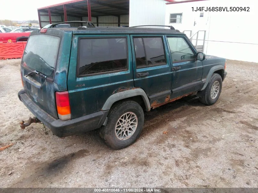 1997 Jeep Cherokee Sport VIN: 1J4FJ68S8VL500942 Lot: 40810846