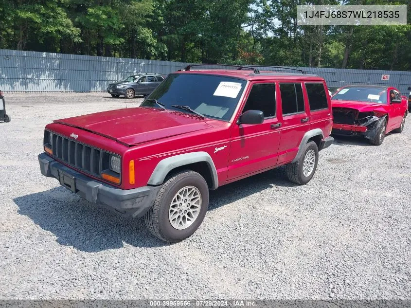 1998 Jeep Cherokee Classic/Sport VIN: 1J4FJ68S7WL218535 Lot: 39959556